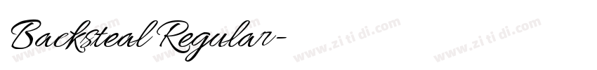 Backsteal Regular字体转换 Backsteal Regular字体转换